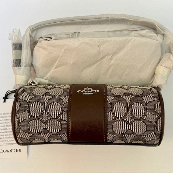 Coach Nolita Barrel Bag In Signature Jacquard - Picture 6 of 11